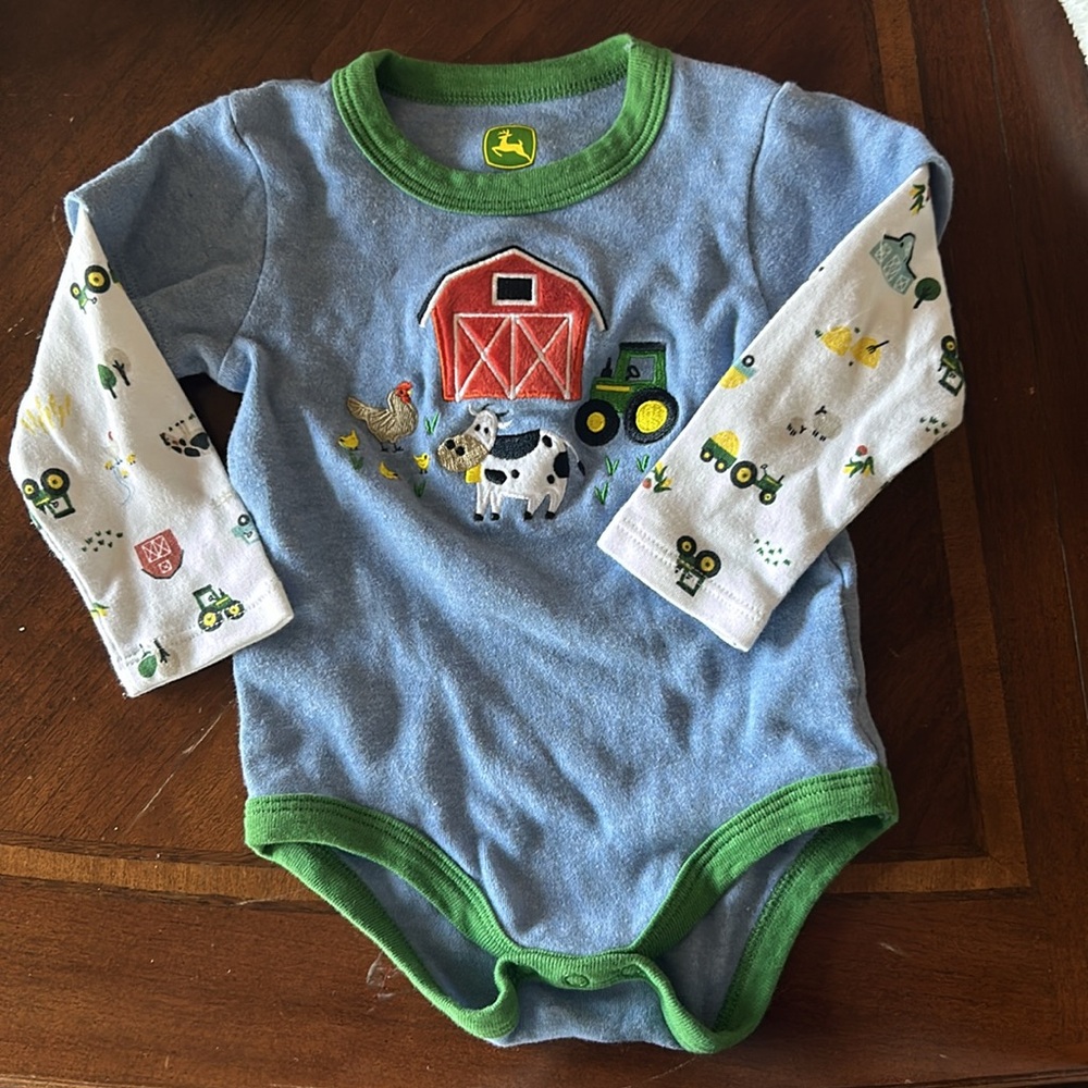 NWOT John Deere onesie 6/9 month